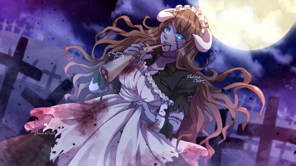 Halfbody + simple bg