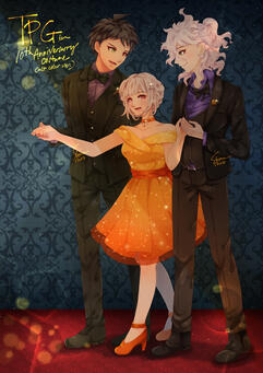 Fullbody + simple bg 3ppl