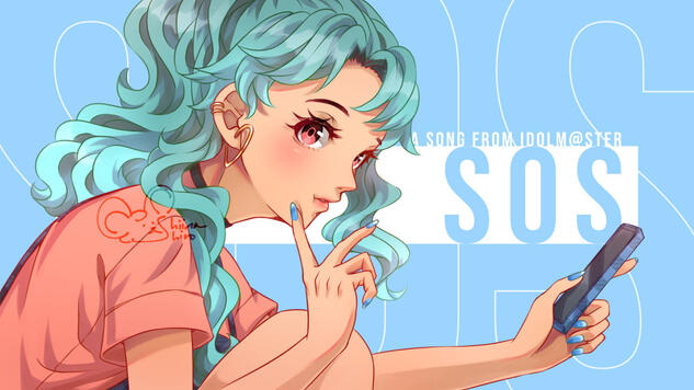 SOS from idolm@ster ShinyColors parody featuring my OC, Nia